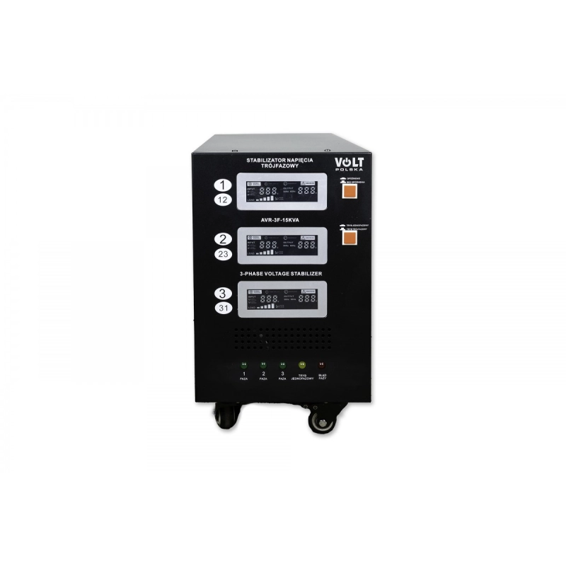 STABILIZATOR NAPIĘCIA TRÓJFAZOWY AVR PRO 15000VA 3% 3F